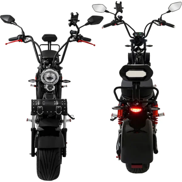 E-Motorroller E-Cruiser 45 Lithium, Schwarz, 2x 60V-20Ah Akku – Bild 9