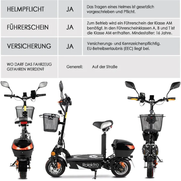 E-Motorroller E-Joy 45 Lithium – Bild 2