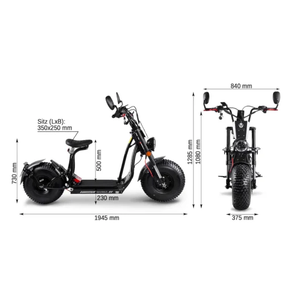 E-Motorroller Maximus E-Cruiser 45 – Bild 6